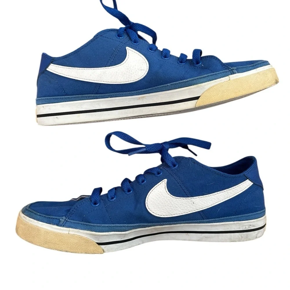 Blue Nike Court Legacy Canvas Shoes